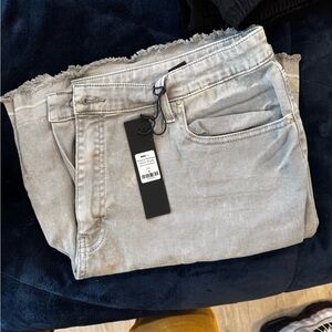 Men's Light Gray Jean Shorts
